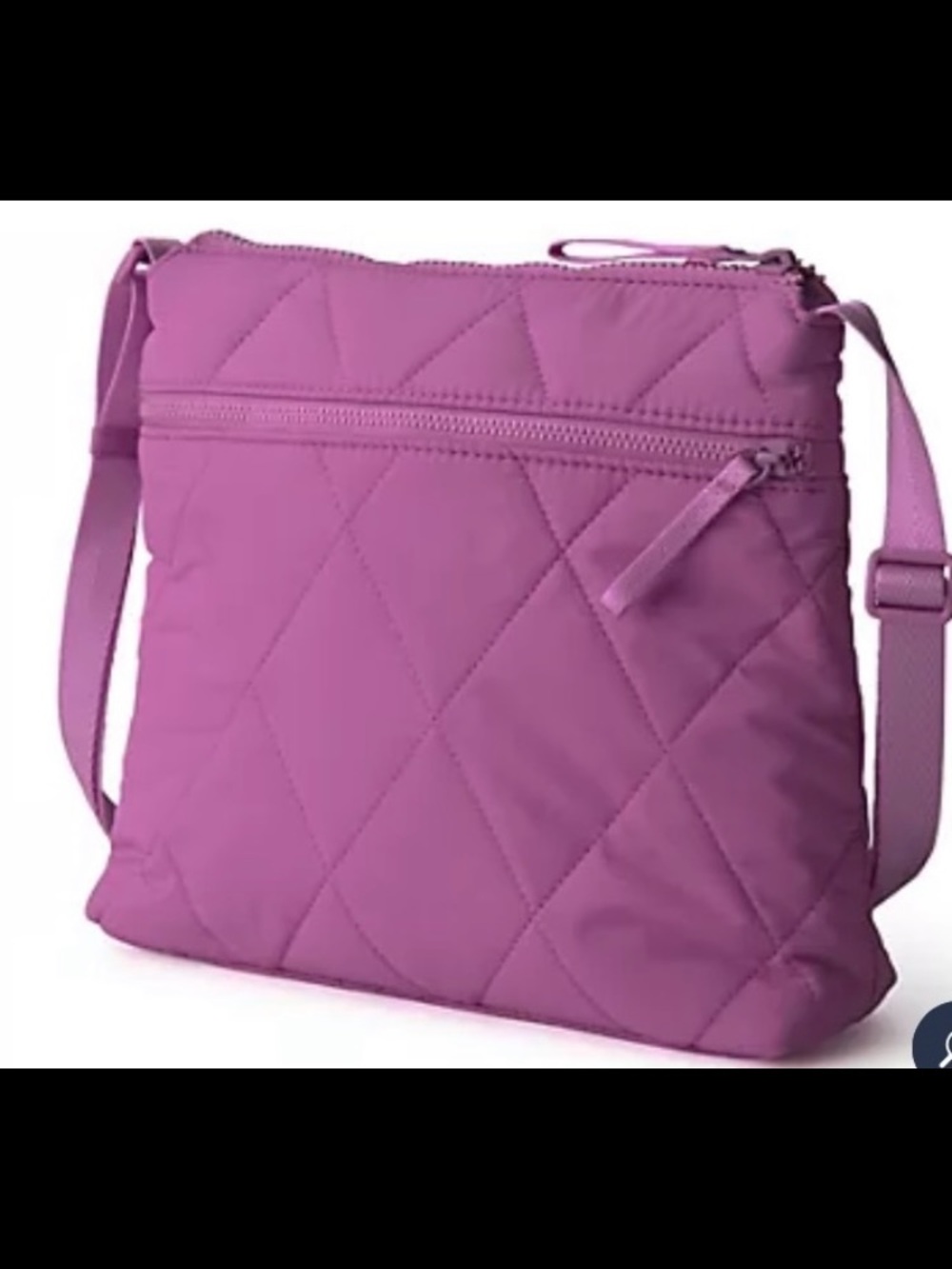 Vera Bradley Original Zip Nylon Hipster Iris Orchid color Quilted bag - Picture 2 of 6